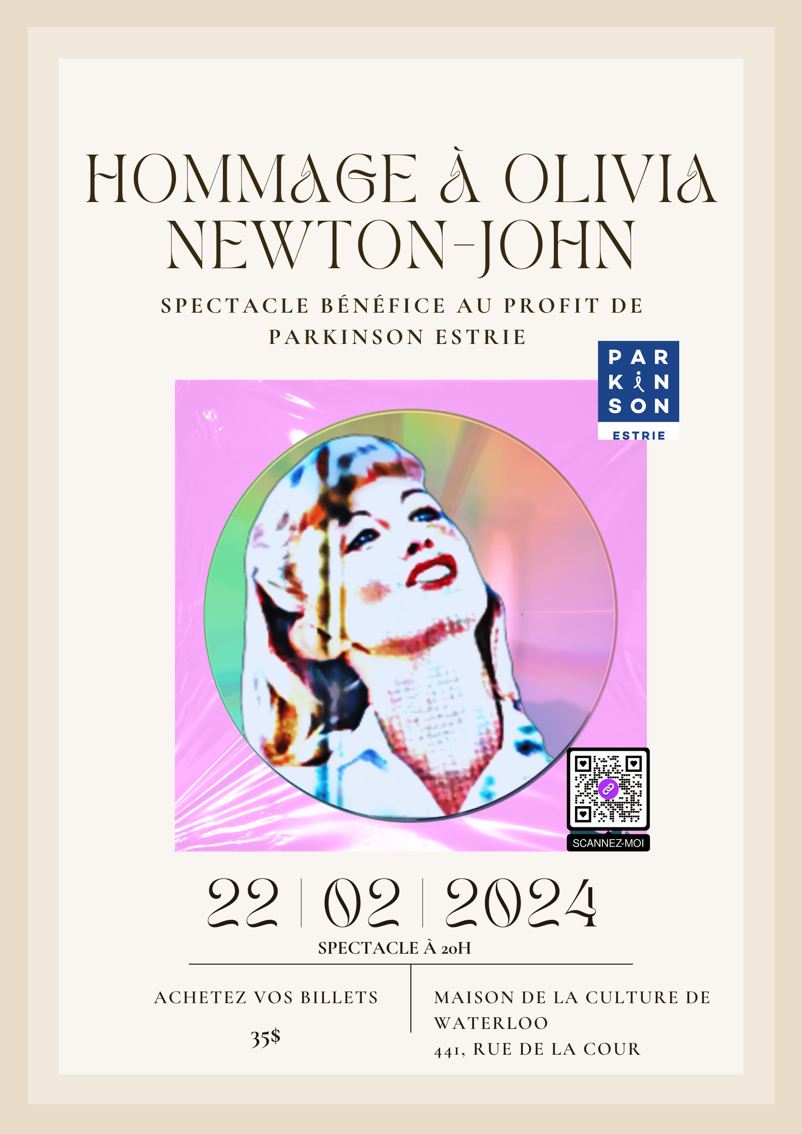 Spectacle bénéfice hommage à Olivia Newton-John, un retour dans les années 70 et 80!